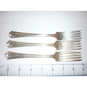 Set of 3 Sheffield A1 England Silverplate Dinner Forks